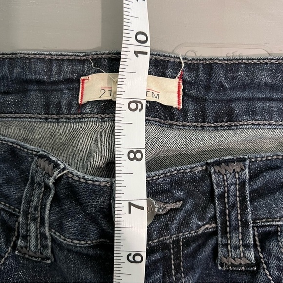 2.1 denim distressed straight leg jeans in size 27 - Picture 8 of 10